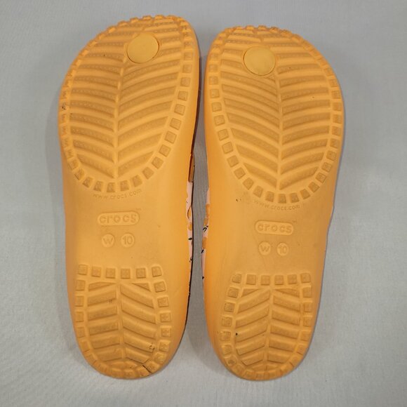 Crocs Kadee II Peach Print Flip Flops Sandals Womens size 10 - Picture 2 of 2